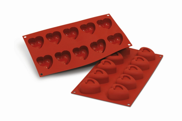 Schneider moule à pâtisserie en silicone coeur "Passion", Ø 56 x 52 mm, hauteur 29 mm, 115091