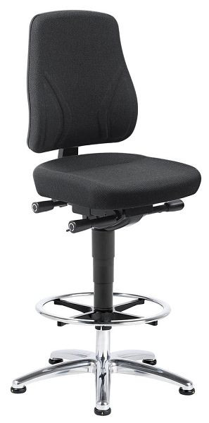 Version chaise haute Bedrunka+Hirth, hauteur d'assise noire de 610 à 850 mm, E1710.ESP.S