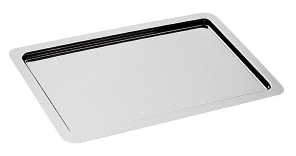 Plateau APS GN 1/1 -PROFI-LINE-, 53 x 32,5 cm, hauteur : 1,5 cm, acier inox 18/10, poli brillant, avec bord lisse, 11100