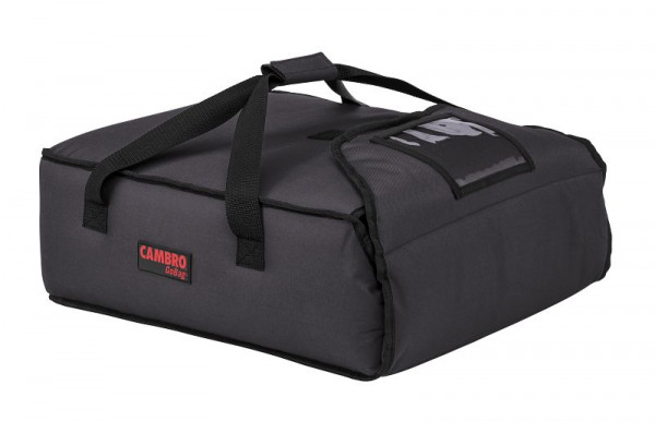 Cambro GoBag® Sac de livraison de pizza standard noir, peut contenir deux boîtes à pizza de 16" ou trois de 14", paquet de 4, GBP216110