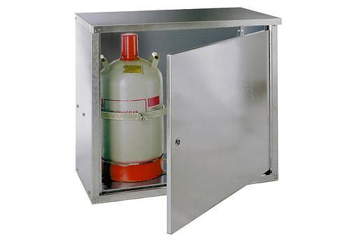 Armoire à bouteilles de gaz liquide DENIOS ST 20, pour 2 bouteilles de 11 kg, paroi fermée + porte à 1 battant, 116-961
