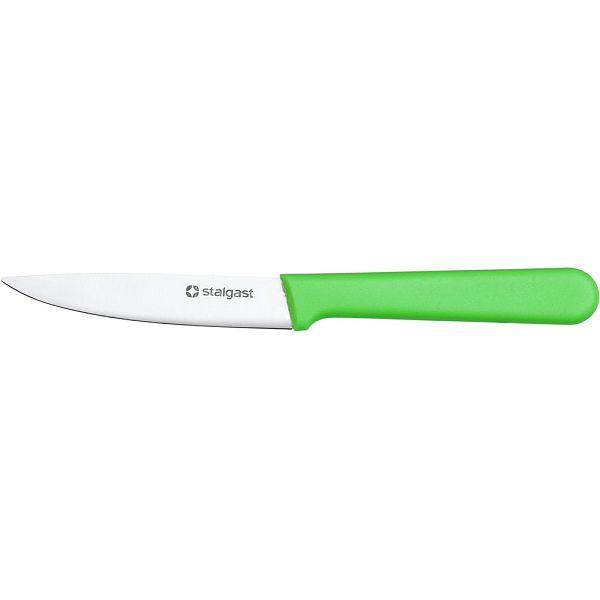Couteau d'office Stalgast, HACCP, manche vert, lame inox 9 cm, MS0972090