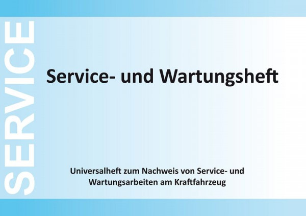 Carnet de service et d'entretien Eichner, UE : 10 pièces, 9036-00168
