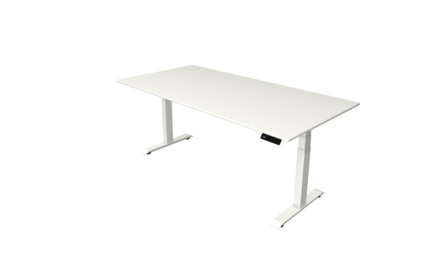 Kerkmann table debout/assise Move 4 nouveau 200 x 100 cm cadre blanc, plateau blanc, 10090910