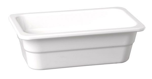 Bac APS GN 1/6 -HIGH LINE-, 17,5 x 16,2 cm, profondeur : 100 mm, mélamine, blanc, 1,25 litre, 83761