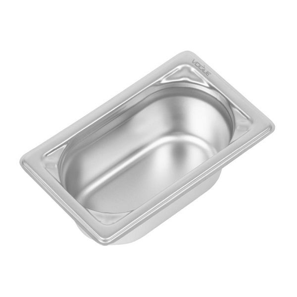 Conteneur Vogue GN durable 1/9 en acier inoxydable 65mm, DW453