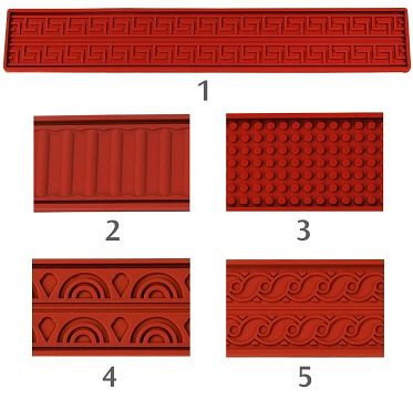 Tapis en relief Contacto 60x40 cm méandre, 6680/401