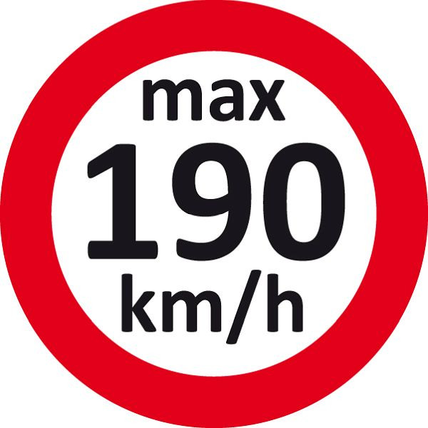 Autocollant de vitesse Eichner, 190 km/h, UE : 100 pièces, 9240-00004