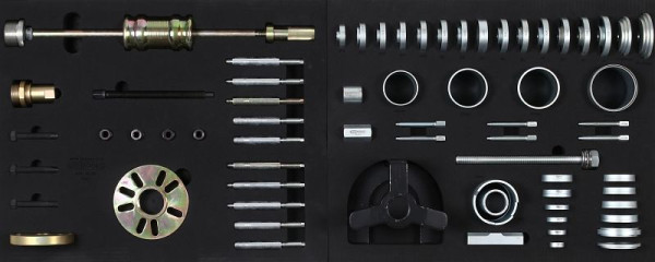 Jeu d'inserts système KS Tools MODULO pour roulements de roue, 76 pièces, 440.9076