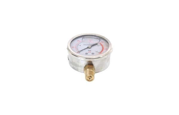 Manomètre à glycérine ELMAG 63 mm, 0-16 bar, 1/4' arrière, 9101782