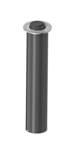 Distributeur de couvercle en plastique Lölsberg installation de comptoir longue, diamètre du couvercle environ 79-90 mm, longueur du tube environ 600 mm, y compris jeu d'anneaux en silicone, 990 010
