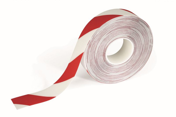Ruban de marquage au sol DURABLE DURALINE STRONG 2 COLOR, 30 m, rouge/blanc, 1726132