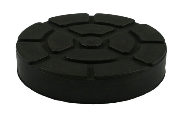 Tampon en caoutchouc Busching adapté à Ravaglioli/Werther, H : 25 mm D : 123 mm avec plaque en acier, 100491