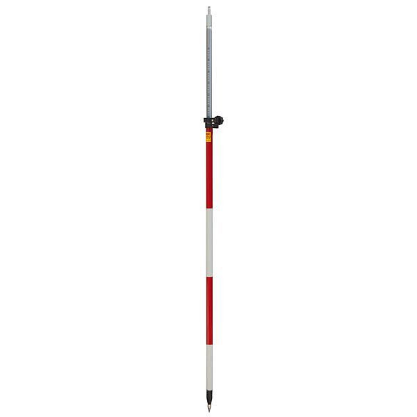 Perche prismatique proNIVO avec pince à vis, 1,40 - 2,50 m, embout Leica, 206-SP25TL-L