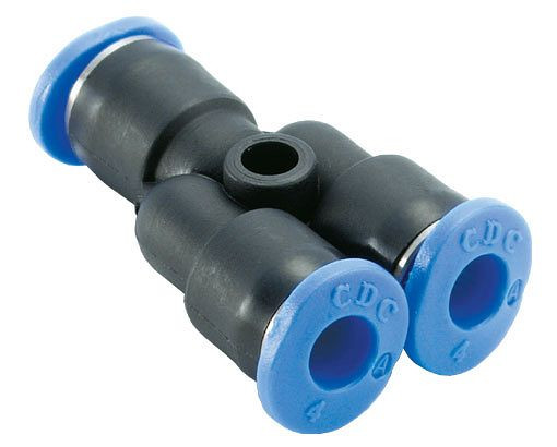 temporisateur B-YVrM-2x3-4-KU, connecteur Y, série mini réduite, Ø tuyau : 4 mm, Ø tuyau : 3 mm, UE : 10 pièces, 03070135