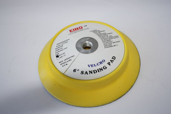 Disque abrasif ELMAG Ø 150 mm, non perforé, Velcro/Velcro, support M 14x2, 44854
