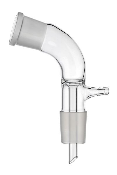 Adaptateur de vide Rettberg, noyau NS 29/32, manchon NS 29/32, coudé 105°, raccord de vide olive 8 mm, 134090229