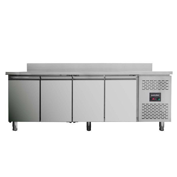 Table réfrigérante Vaiotec EASYLINE 700 / 4 portes avec dosseret - monobloc, 10010