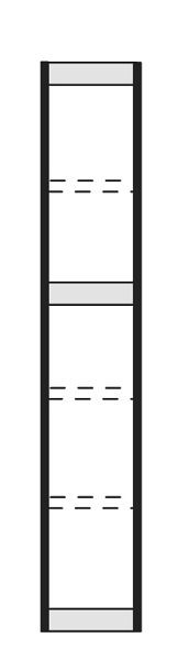 Kerkmann étagère de bureau Progress 2000, P 500 x H 2250 mm, noir/gris clair, 50209415