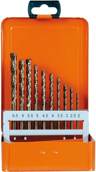 Cassette Projahn 1plus DIN 338 HSS-Co 5% 36 pièces chacune 5 pièces : 2 - 2,5 - 3 - 3,5 mm chacune 3 S, 60668