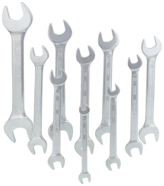 Jeu de clés à fourche double KS Tools, 10 pièces 8-32 mm, 517.0149