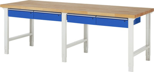 Etabli RAU série 7000 - modèle 7002-1, L2500 x P900 x H790-1140 mm, 03-7002A1-259B4H.11