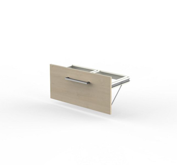 Tiroir Kerkmann pour dossier suspendu 1 OH, L 760 mm x P 380 mm x H 380 mm, coloris : érable, 13455850