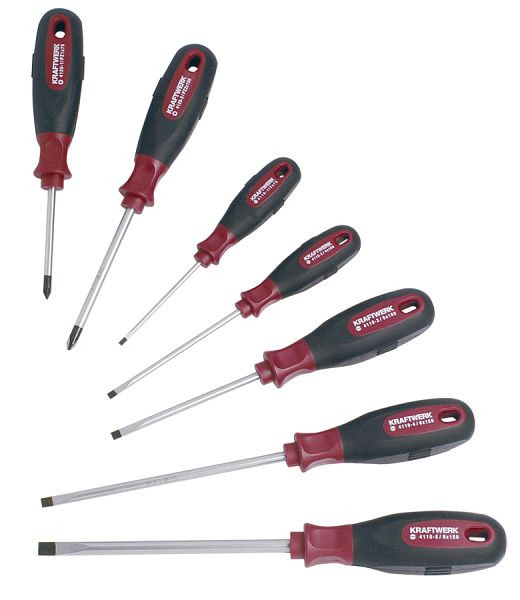 Jeu de tournevis Kraftwerk Ergokraft PZ 7 pièces, 4161