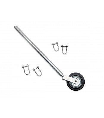 Rouleau de porte à ressort Growi avec roue en caoutchouc plein, pour porte de pâturage Comfort Line, 10055460