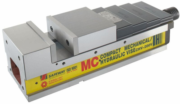 Étau hydraulique ELMAG CNC, modèle HP 160 V, force de serrage 46 KN, 82802