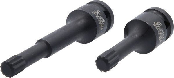 KS Tools Jeu de douilles à chocs spéciales 1/2", multi-dents, 2 pièces, 515.0595