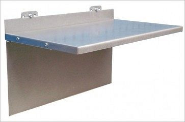 Etagère ADB en tôle d'acier, dimensions : LxP : 435mmx250mm, adaptée à la perforation Euro (10x10mm / 38x38mm), 23187