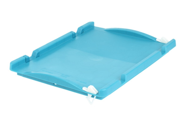 Jeu de couvercles Bito /400x300 avec roulement enfichable et serrure ASDV, couleur: turquoise, C0320-0009