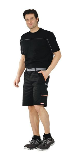 Short Planam Visline, noir/orange/zinc, taille XXL, 2471060
