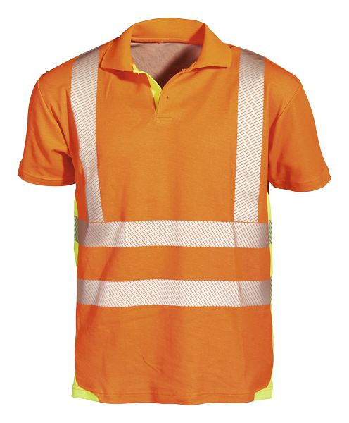 Polo de protection d'avertissement PKA, 160 g/m², orange/jaune, taille : 3XL, UE : 5 pièces, WAPM-OGE-007