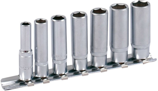Projahn jeu de douilles 1/4" sur rail 7 pièces douilles profondes, 4202