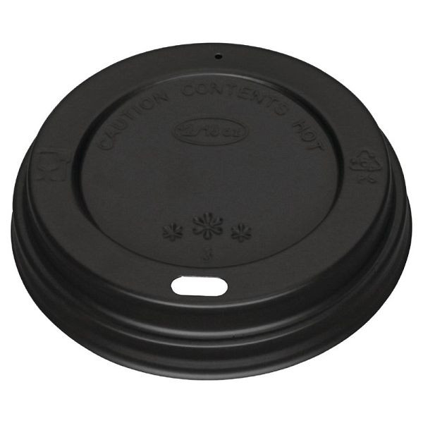 Couvercle Fiesta pour gobelets pour boissons chaudes de 340 ml et 455 ml, noir, UE : 1000 pièces, CW718