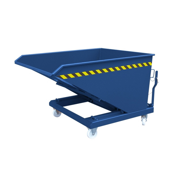 Eichinger industrie benne basculante basse, 1000 kg, 300 litres, bleu gentiane, 20140400000097