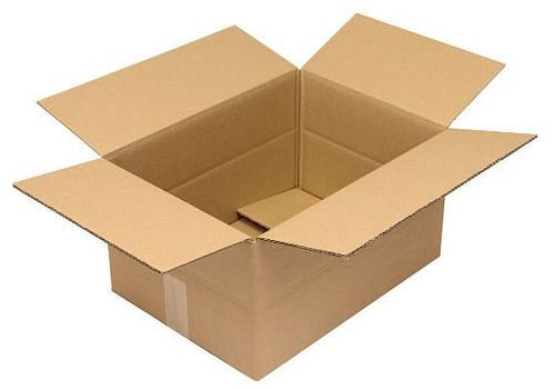 Boîte pliante en carton ondulé TransPak 2 parois, dimensions intérieures 430 x 310 x 220 mm, format A3, qualité 2.30BC, lot de 20, 299352