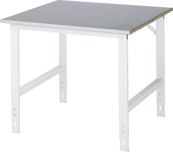 Table de travail RAU série Tom (table de base), L1000 x P1000 x H760-1080 mm, 06-625ES10-10.12