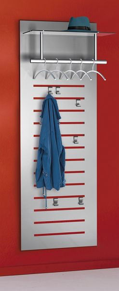 Kerkmann porte-manteau mural tec-art, L 600 x P 510 x H 1700 mm, aluminium argent, 32606614