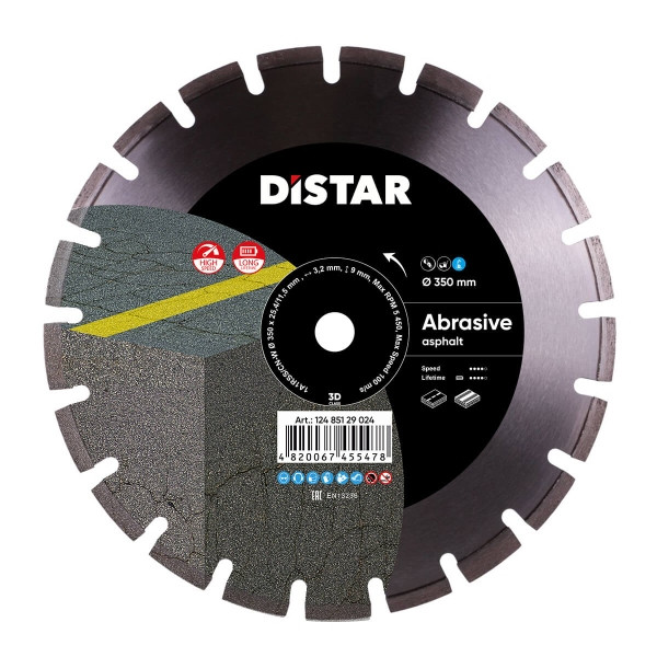 Disque à tronçonner diamant Distar 1A1RSS 350 Best-seller Abrasif, 12485129024