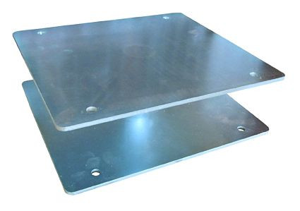 Platine vinyle Ebinger, tôle d'acier galvanisée, 1.610.002