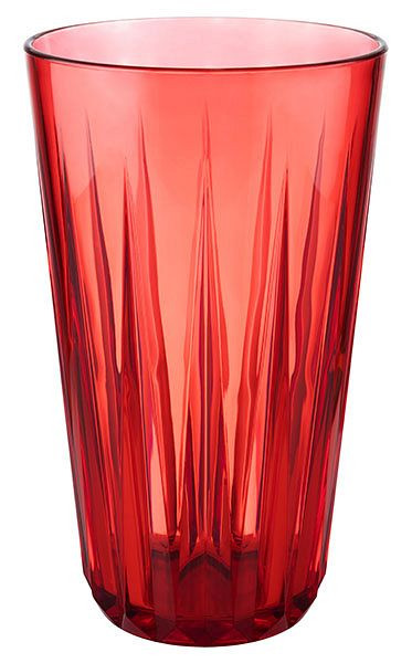 Gobelet APS -CRYSTAL-, Ø 9 cm, hauteur : 15,5 cm, Tritan, 0,5 litre, couleur : étoile rouge (rouge), paquet de 48, 10512