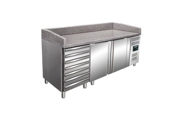 Table à pizza Saro avec tiroirs modèle MARGA PZ 2610 TN, 323-10921