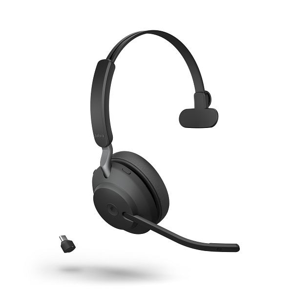 Jabra Evolve2 65, Microsoft Softphone Mono Noir, USB-C, 26599-899-899