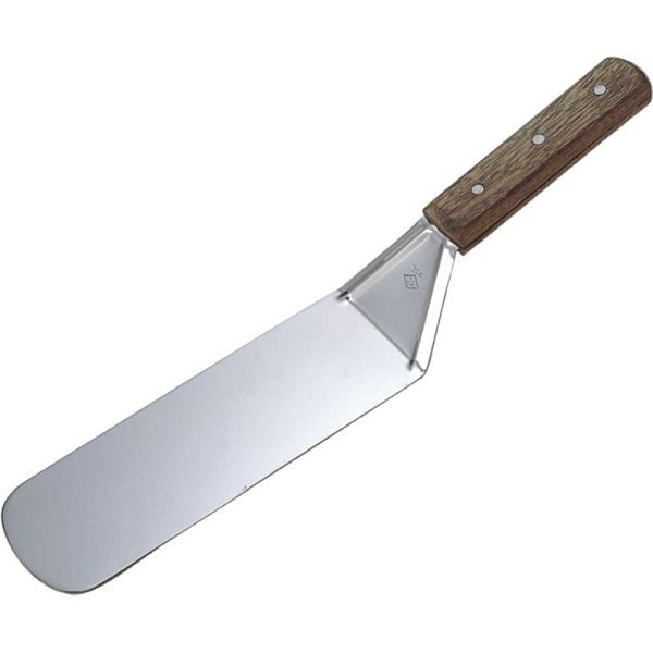 Spatule à rôtir Stalgast avec manche en bois, longueur de lame 19,5 cm, KK1402195