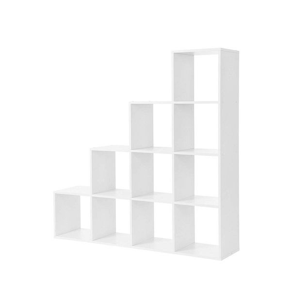 VASAGLE bibliothèque avec 10 cubes blanc, LBC10WTV1