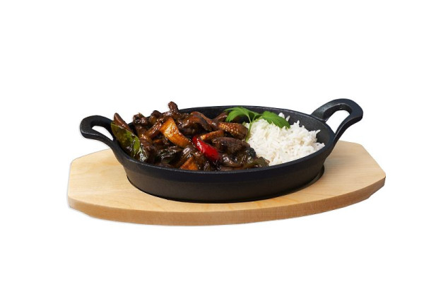 Mini plat de service Stalgast avec poignées, ovale 210x150 mm, KG1401210
