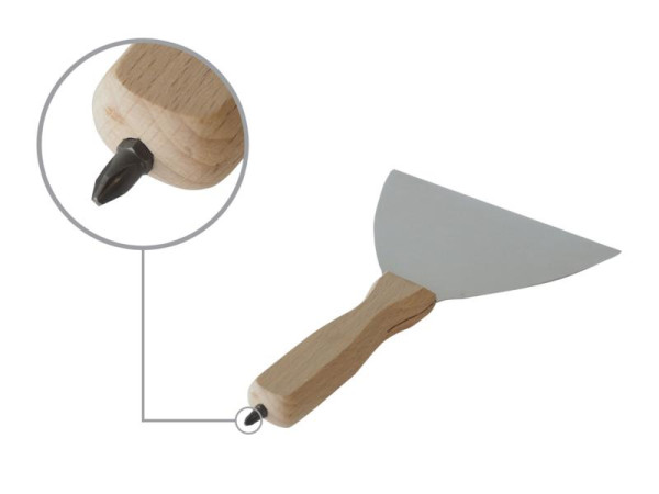 Spatule pour cloisons sèches TECTOOL inoxydable, embout PH 2, largeur: 150 mm, 18090